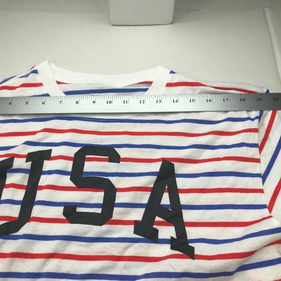 Mad Engine Mighty Fine Women's Red White Blue USA Tee Shirt XL New - Picture 7 of 11